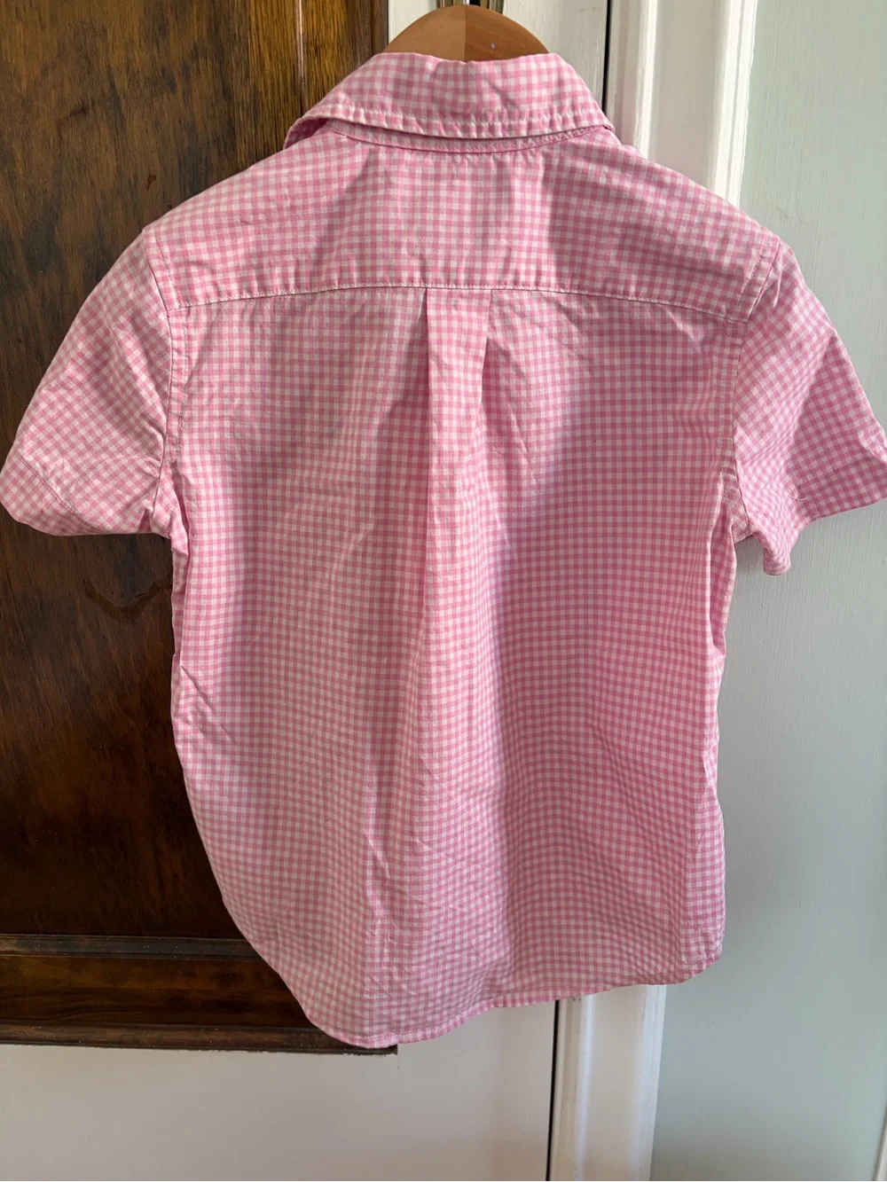 Ralph Lauren Pink Gingham Button-Down Kids Shirt